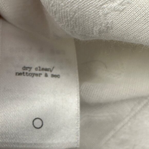 Rag & Bone Womens Crop Tank Top Sheer White XS Embroidered Floral Augusta Boho - Picture 6 of 11